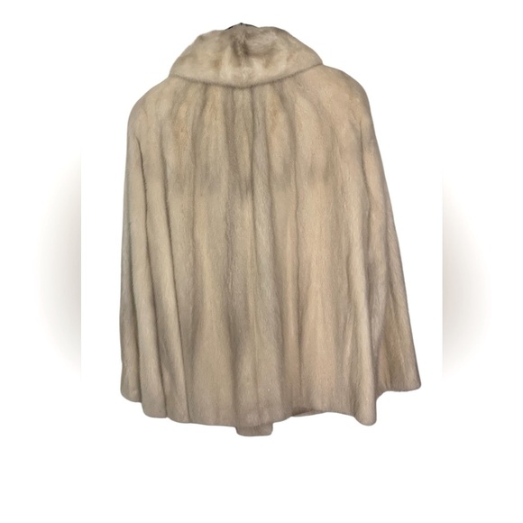 Tourmaline white blonde mink Vtg coat jacket pristine condition pockets collar M - Picture 3 of 14